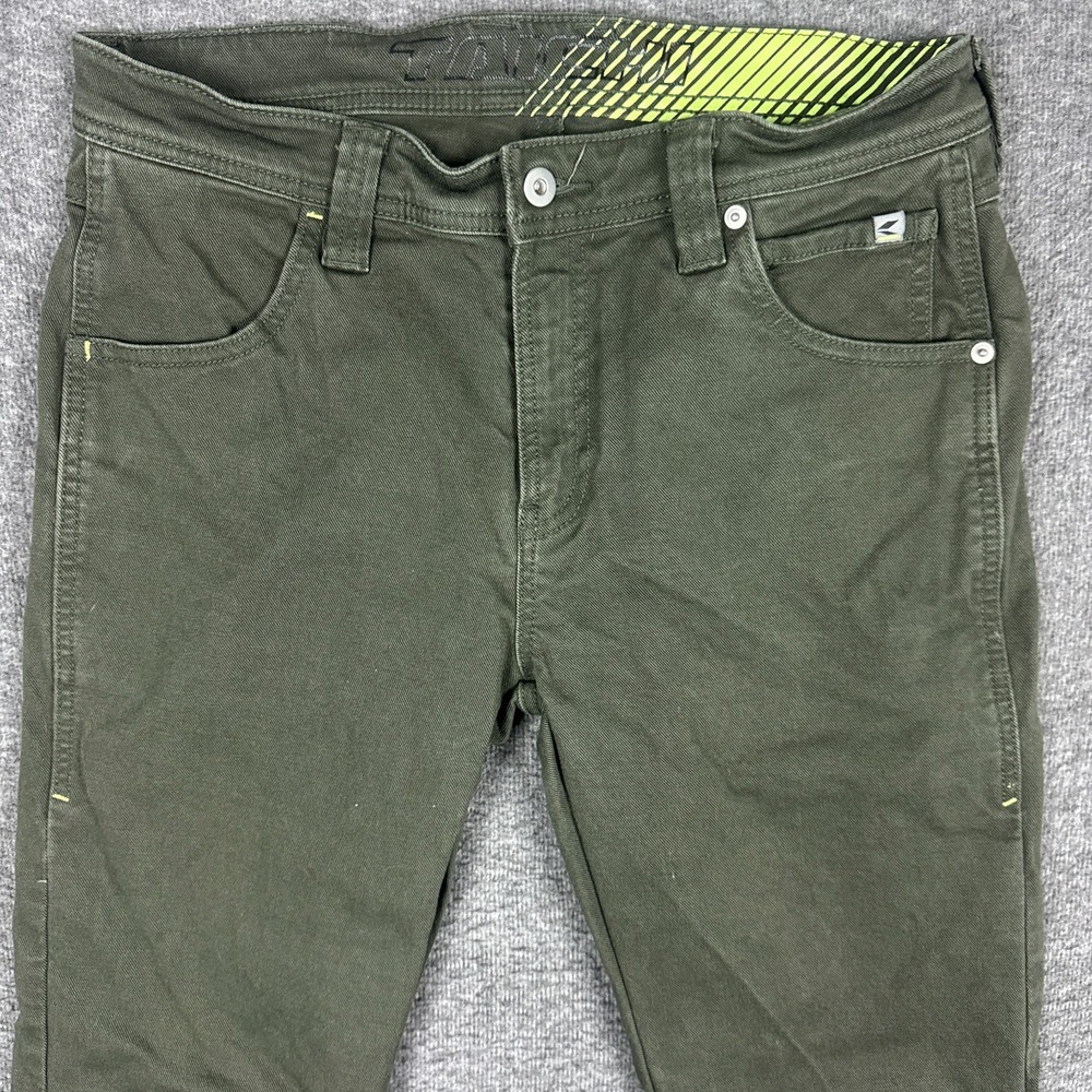 RS Taichi Cordura Jeans Mens 31x33 Green‎ Stretch Riding Knee Foam Padding Pants
